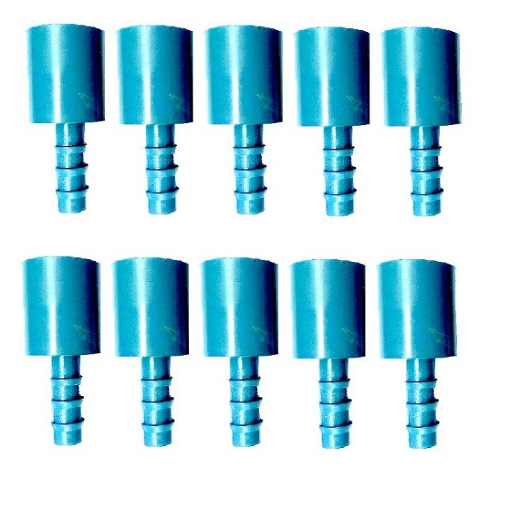 Bộ 10 nối 21 đuôi 10 ly  chuyên dùng nối giảm từ ống 21 xuống ống dẻo 10ly ứng dụng trong hệ thống tưới