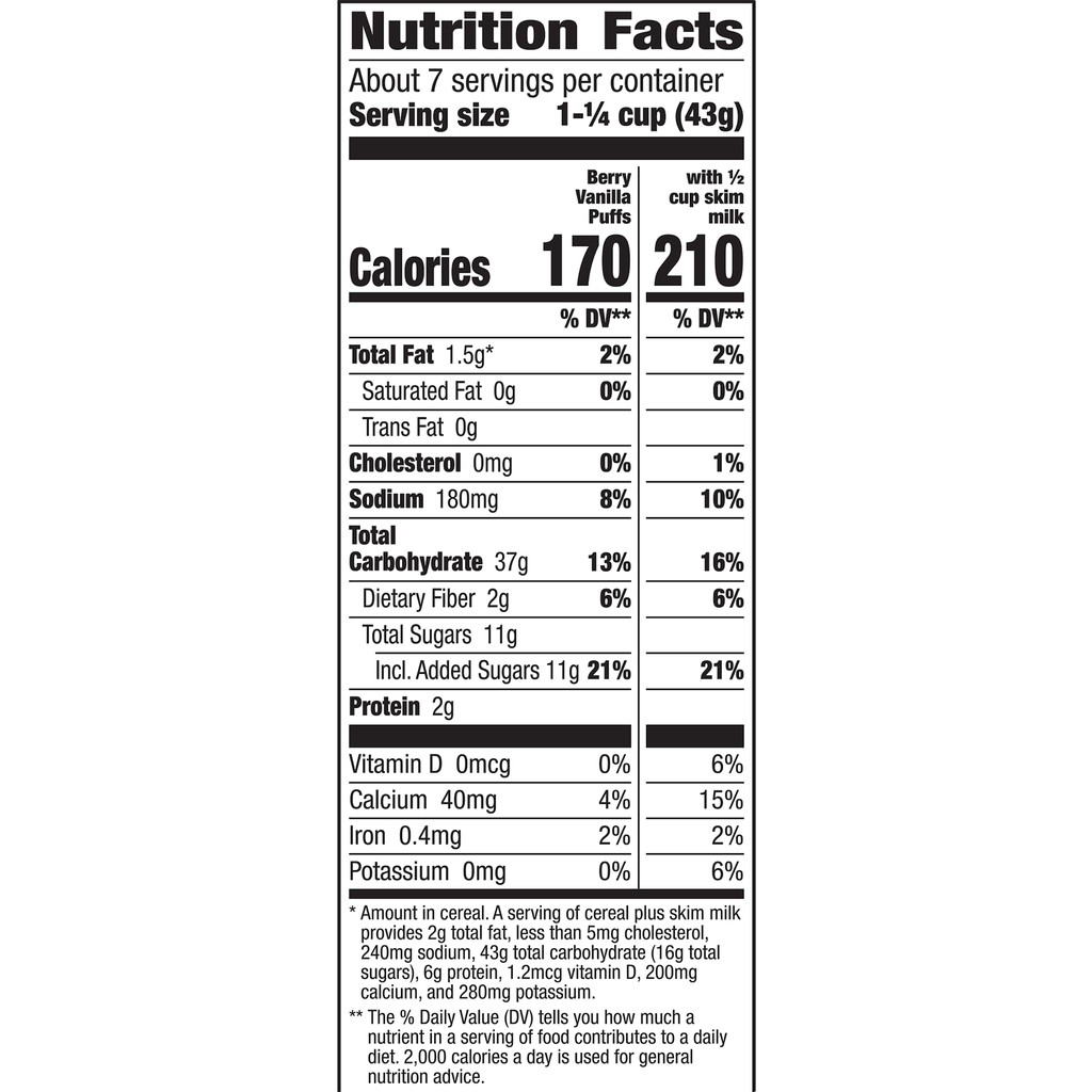 Cereal ăn sáng vị Berry Vanilla - Cascadian Farm - 290gr