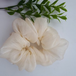 Dây cột tóc vải Scrunchies nhiều màu chất liệu voan xước buộc tóc, đeo tay cực xinh