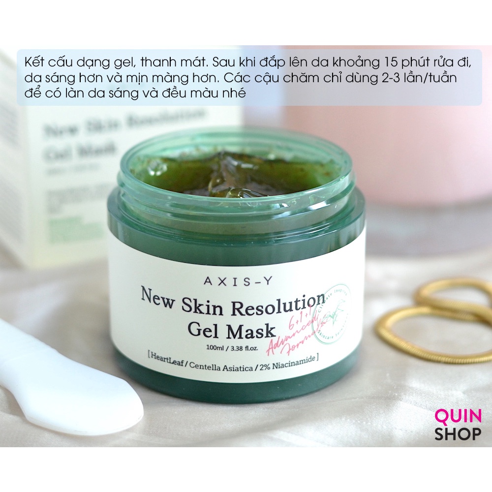 Mặt Nạ Dưỡng Sáng, Làm Dịu Da AXIS-Y New Skin Resolution Gel Mask