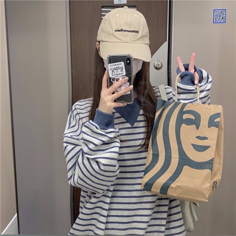 NRVP Áo Hoodie Dáng Rộng Thời Trang Hàn Quốc 2022 Dành Cho Nữ