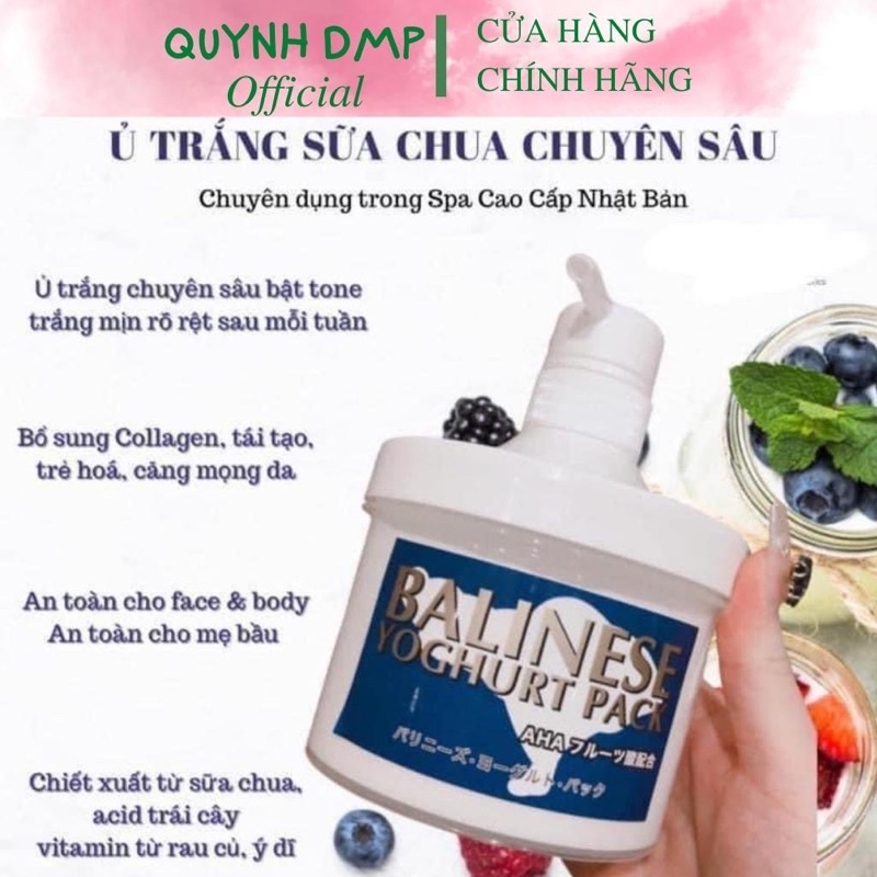 Ủ trắng body sữa chua Balinese Yoghurt Pack Fujicosmetic 500g