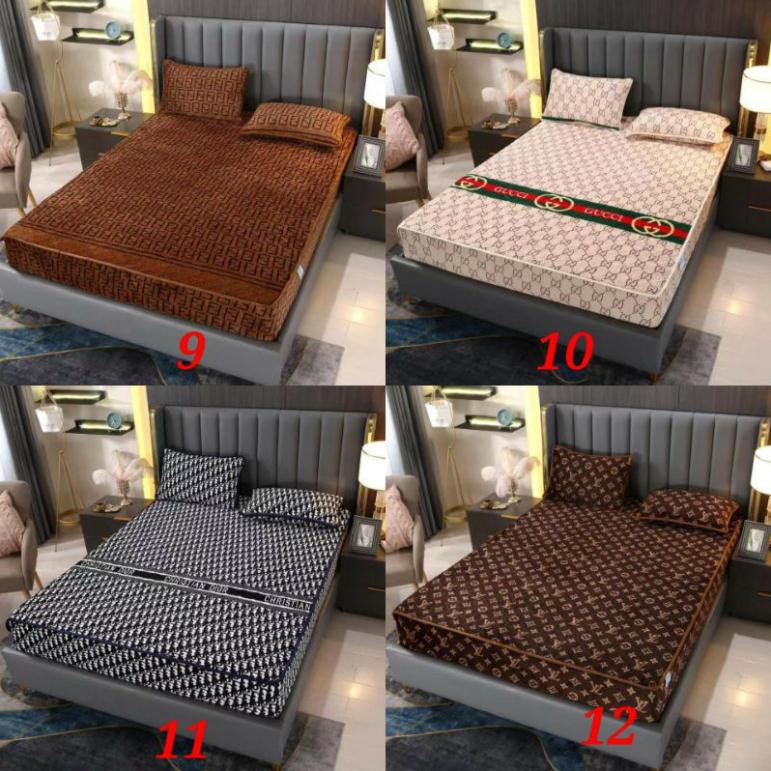 Ga gối nỉ nhung bọc chun thương hiệu