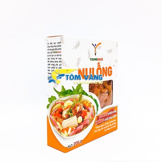 Nui Ống Gạo lứt - Nui Ống Lúa Mạch (Hộp 200g) - Tôm Vàng