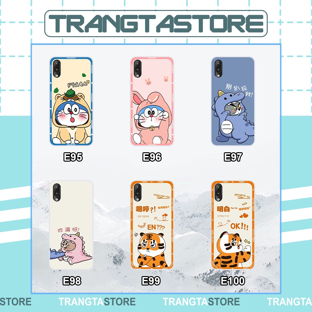 Ốp Vsmart Star in hình cặp đôi doremon, hổ, khủng long dễ thương