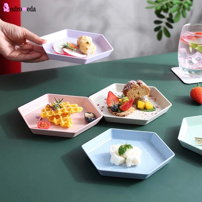 Đĩa đựng thức ăn hình lục giác sáng tạo