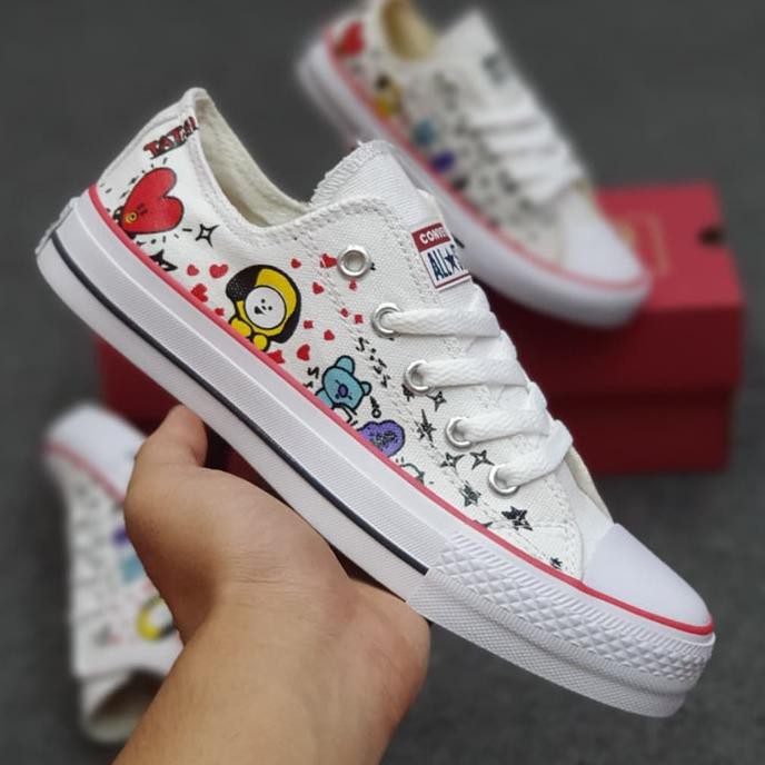 Giày Thể Thao Converse X Bt21 Bts Thời Trang Cho Bé