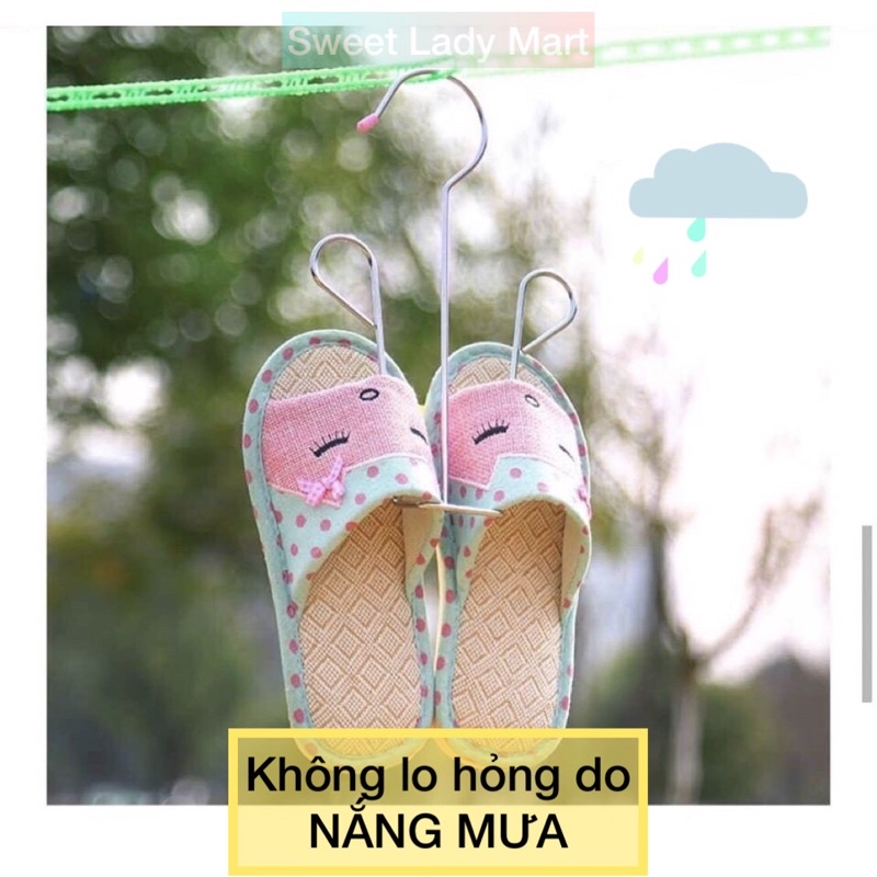Móc Treo Phơi Giày Dép Inox 304 Không Gỉ Dày Dặn Cứng Cáp
