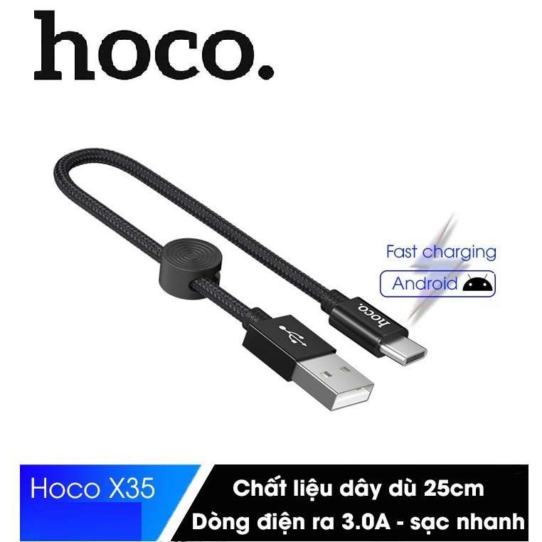 Cáp Sạc Nhanh HOCO 2.4A X35 Cho Các Dòng Iphone/Android ✔CHÍNH HÃNG