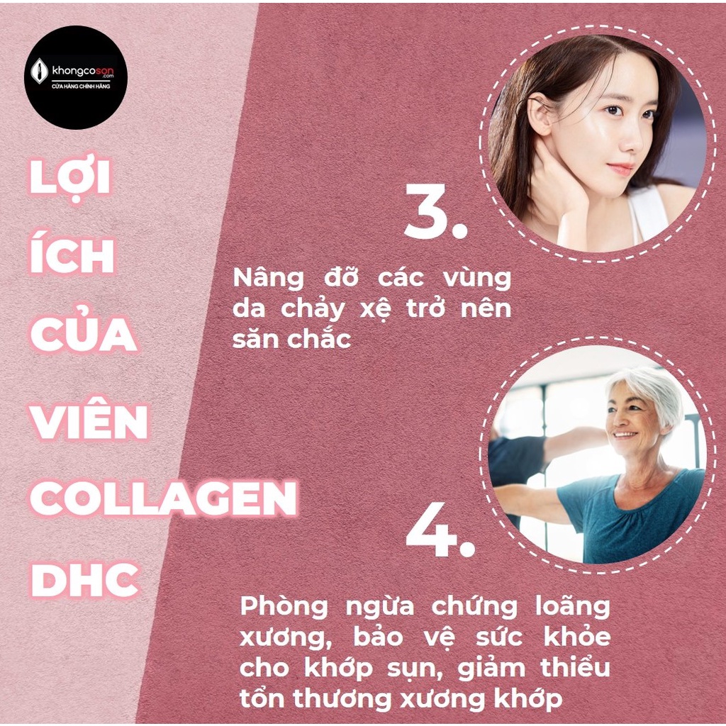 Viên Uống Collagen DHC Chống Lão Hóa Đẹp Da Nhật Bản Colagen 30 và 90 ngày 360 viên - Khongcoson