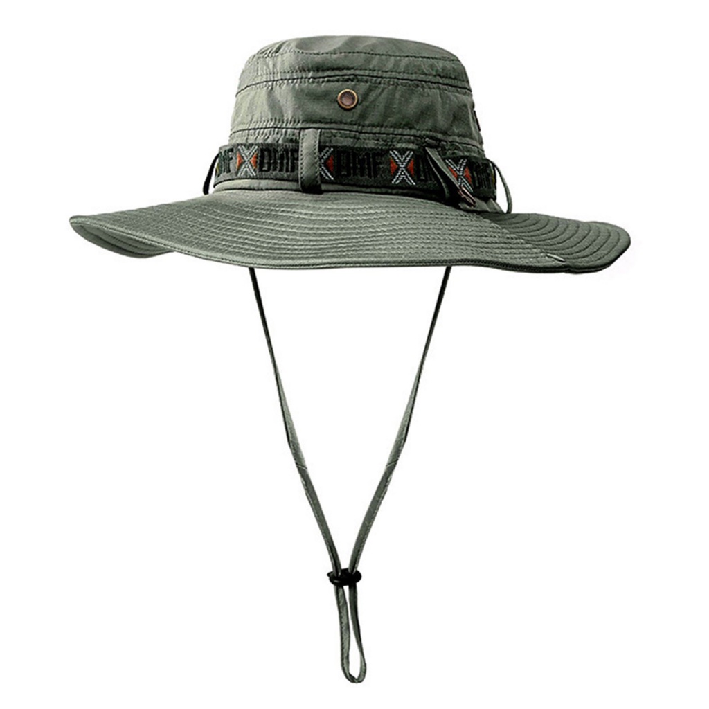 Nón Vành Rộng Phong Cách Retro Chống Nắng Ngoài Trời Cho Nam