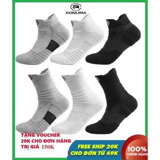 Tất thể thao, tất đá bóng, bóng chuyền, cầu lông, tenis khử mùi & thấm mồ hôi DONLIMA