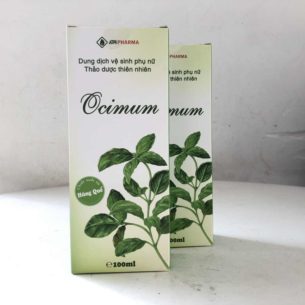 Dung dịch vệ sinh phụ nữOcimum - Chiết xuất từ húng quế giúp  ngừa viêm -  Chai 100ml - Nhathuocgiahan