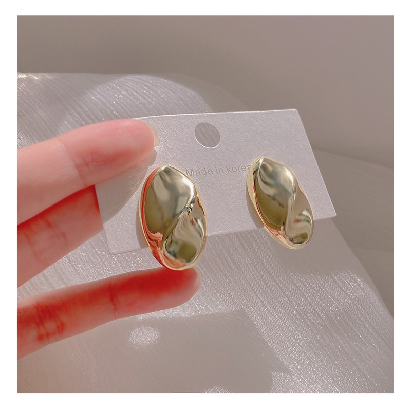 (Có sẵn) Bông Tai Thời Trang EBI Phong Cách Hàn Quốc Hợp Kim 925 Màu Vàng thời trang hot trend #14