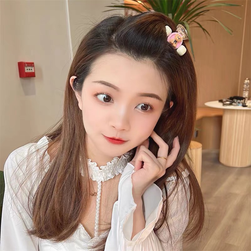 Kẹp Tóc Hình Gấu Hoạt Hình Xinh Xắn Cho Bé Gái