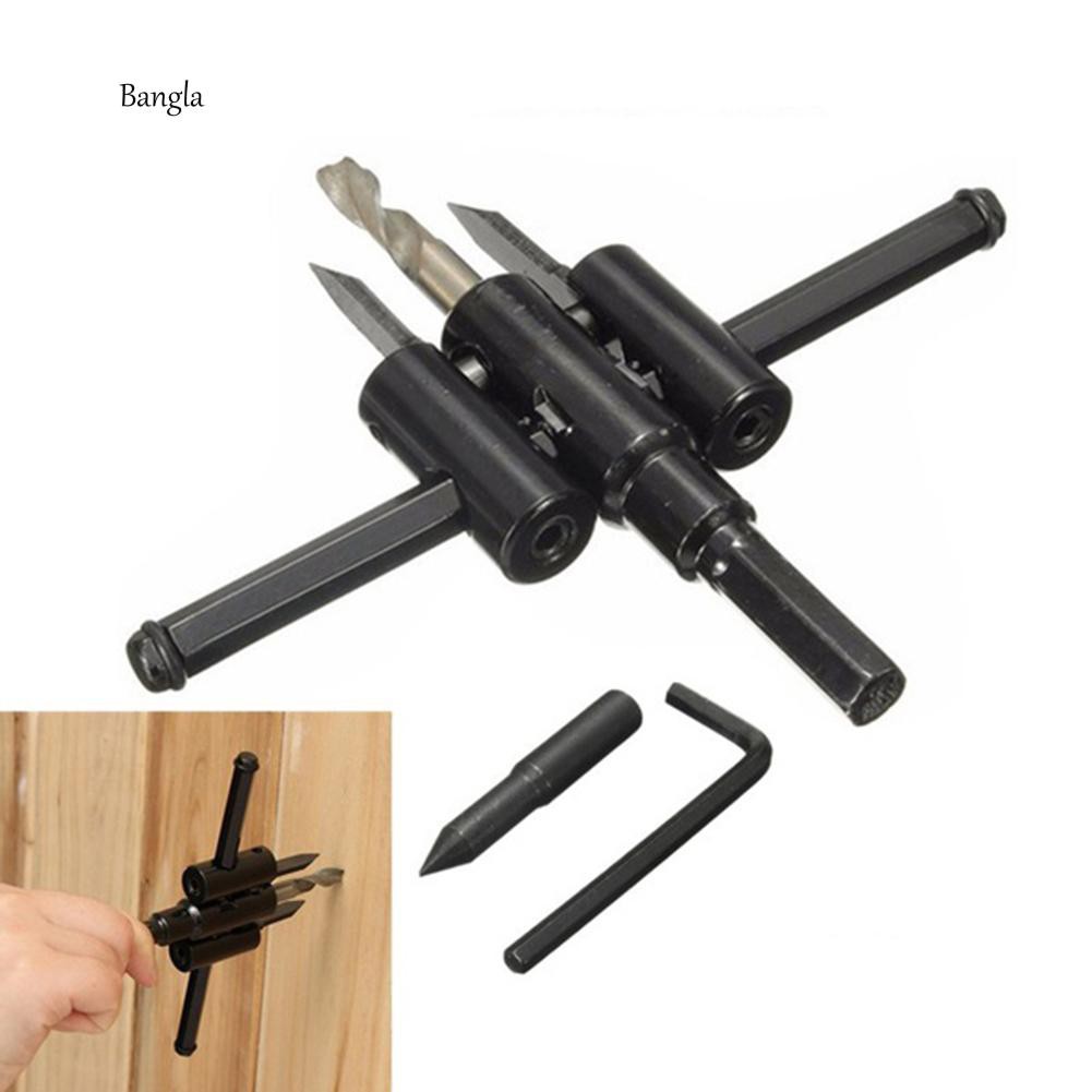 Dụng cụ khoan cắt lỗ vòng tròn 30mm-120mm kèm 2 chìa vặn