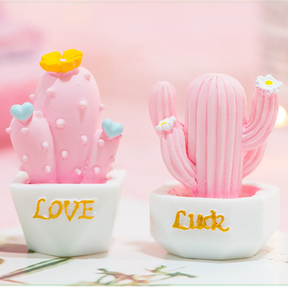 EPOCH Set 1 / 5 Mô Hình Cây Xương Rồng Mini Dễ Thương Trang Trí Sân Vườn