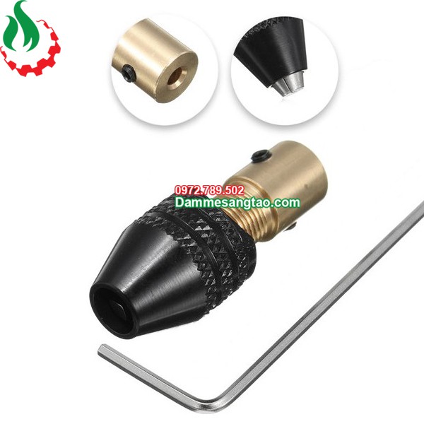 DMST Đầu kẹp mũi khoan đa năng 0.3 - 3.5mm trục 2mm 3.17mm 5mm