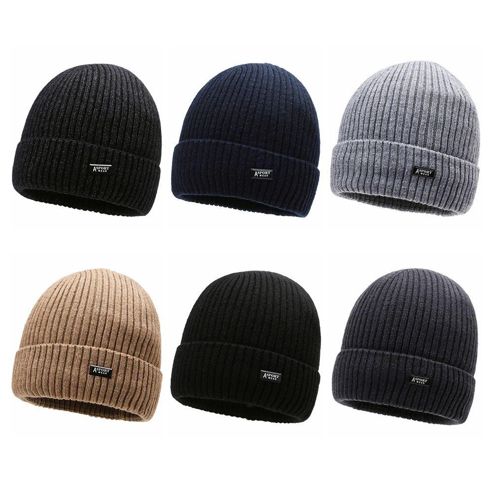 Mũ Beanie Dệt Kim Lót Lông Cừu Thời Trang EUTUS