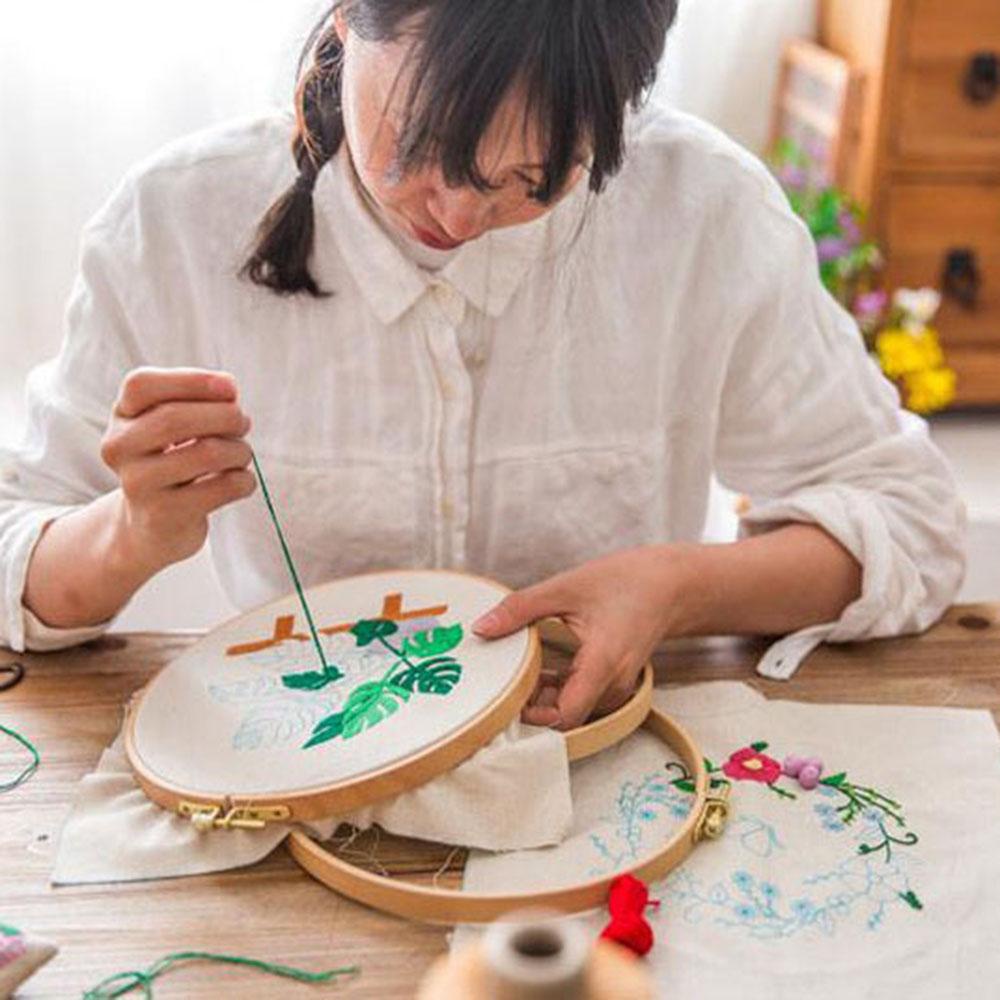 Khung Thêu Hoa Thủ Công DIY Dành Cho Người Mới Bắt Đầu