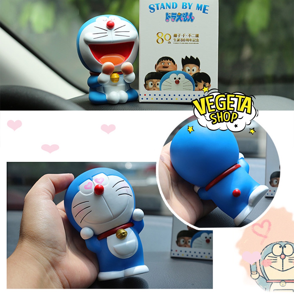 Mô hình mèo ú Doraemon Doremon Nobita đa sắc thái trang trí nhà cửa, bàn làm việc bàn học, tủ sách, taplo ô tô, quà tặng