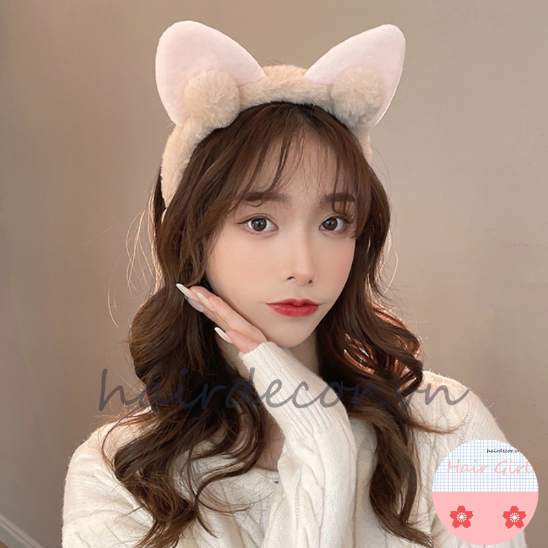 Hàng mới về Băng đô tai mèo dễ thương phong cách Hàn Quốc