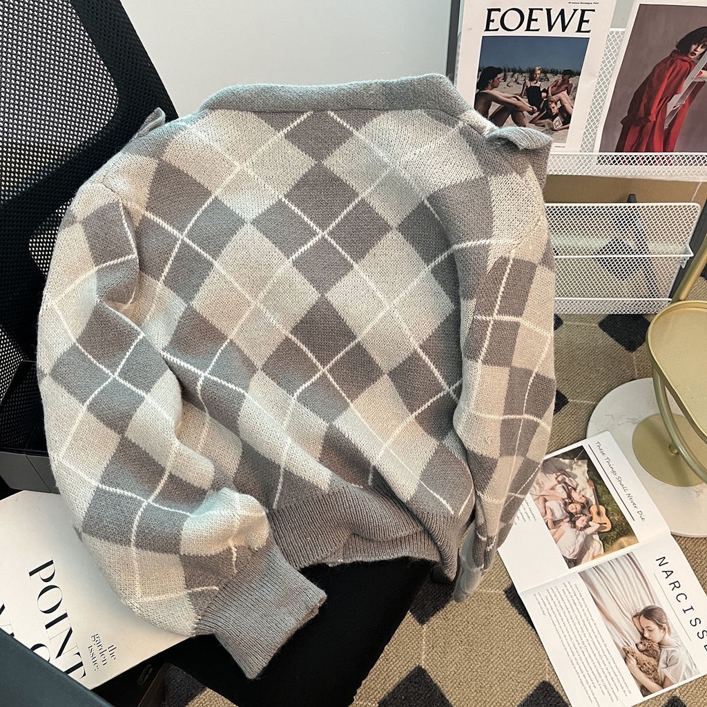 Áo Khoác cardigan Dệt Kim Cổ Búp Bê Thiết Kế Mới Thời Trang Mùa Thu Đông Dành Cho Nữ