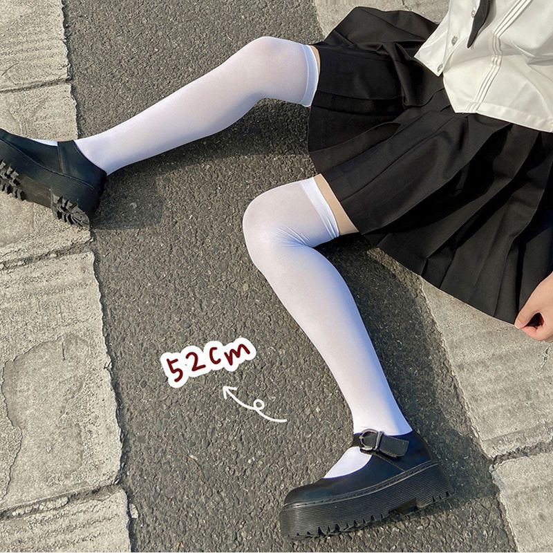 Vớ Nhung Đen Dài Qua Gối Thời Trang Mùa Hè Cho Nữ