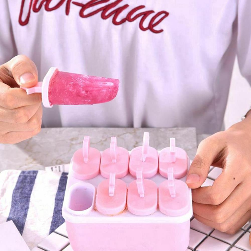 Khuôn làm kem que 8 ô Tiện Dụng có thể dùng được nhiều lần