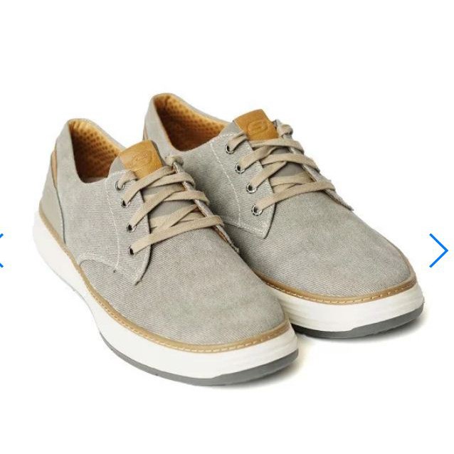 GIÀY SKECHER NAM NGOẠI CỠ, DÂY BUỘC, GHI VIỀN NÂU - GL69