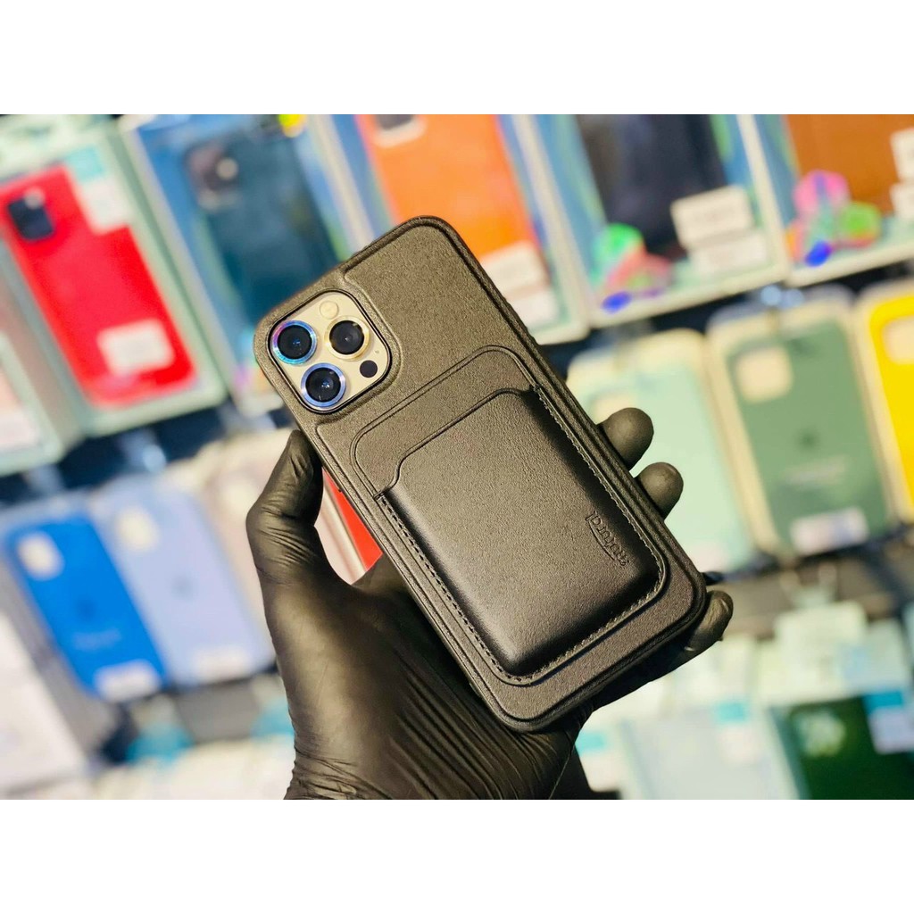 Ốp Da 2in1 hỗ trợ sạc không dây Wallet  chính hãng MUTURAL