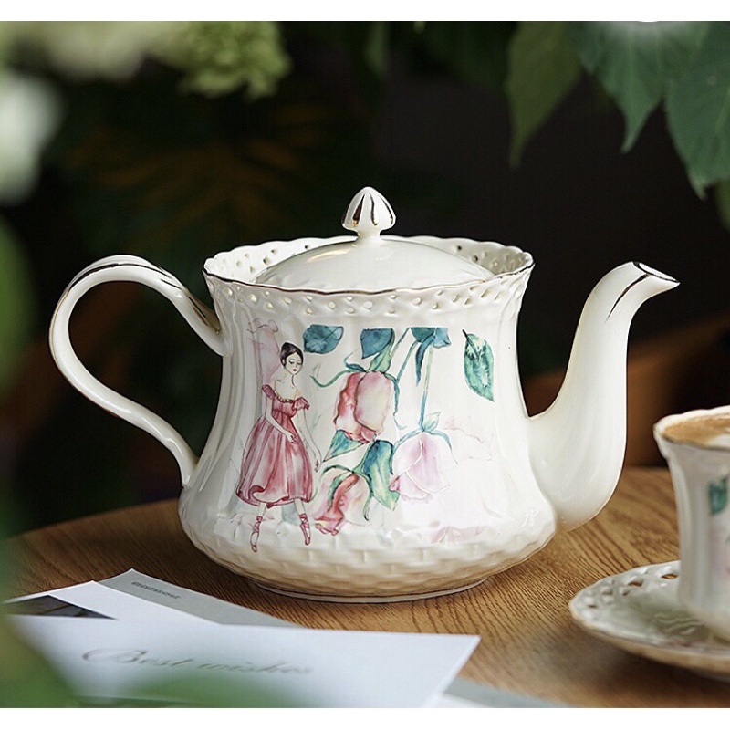 Set trà chiều vintage phong cách Châu âu cổ điển