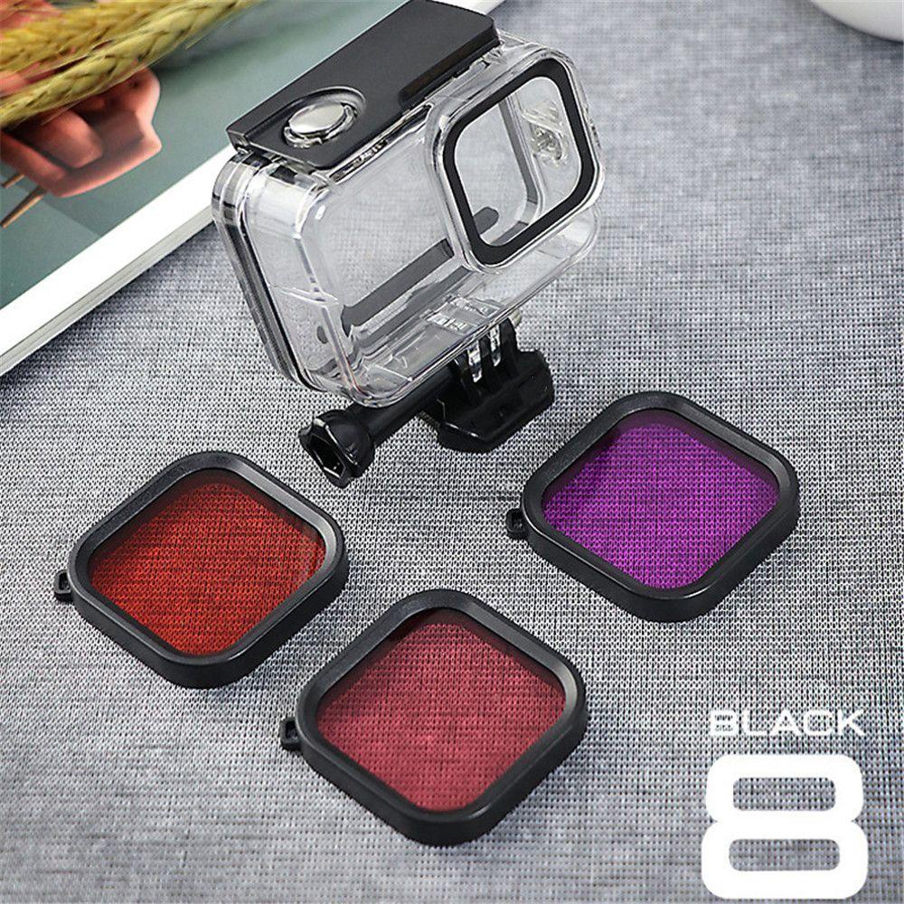 MAG Bộ Lọc Màu Sắc Phản Quang Ngăn Chặn Ánh Sáng Đỏ Hồng Tím Dành Cho GoPro HERO 8