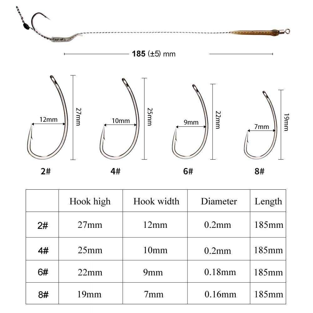 Danilo Móc Câu Cá Bằng Thép Carbon 18.5cm