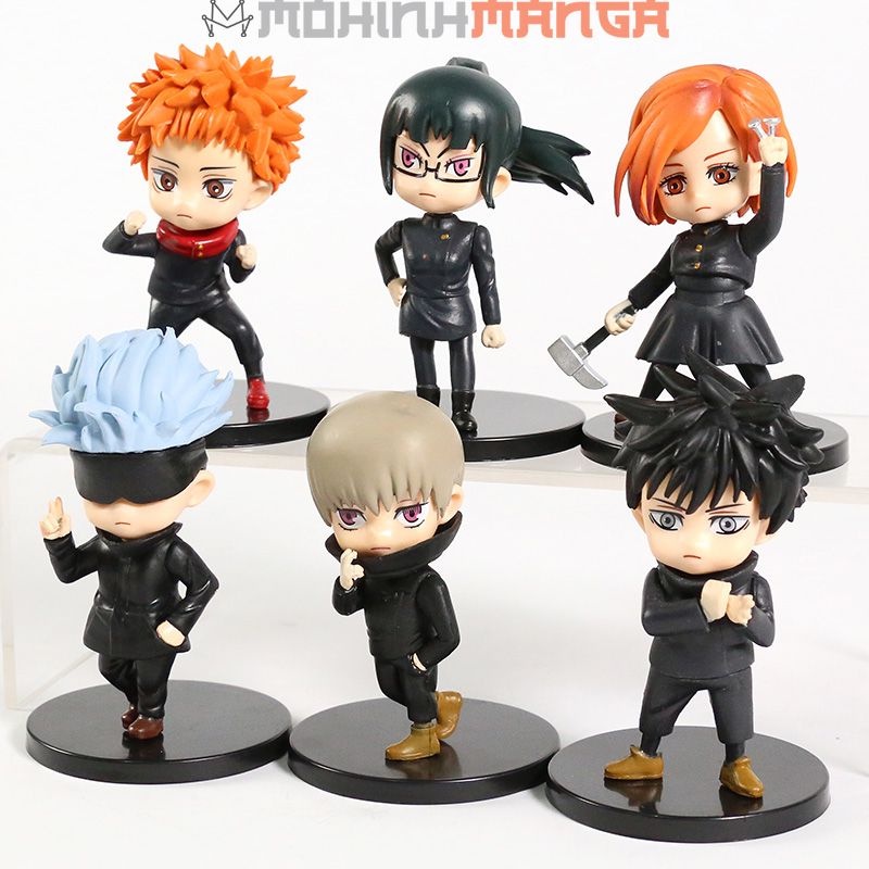 Mô hình Jujutsu Kaisen chibi Chú thuật hồi chiến Kento Nanami Gojo Satoru Itadori Yuji Megumi Nobara Maki Toge Inumaki