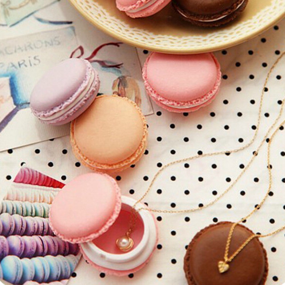 Hộp Đựng Trang Sức Hình Bánh Macaron