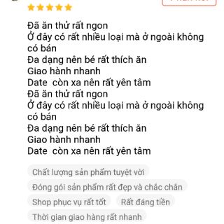 Combo 20 gói với đủ 20 loại cháo tươi cho bé