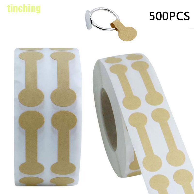 Bộ 500 Miếng Dán Tròn Màu Nâu Dễ Thương