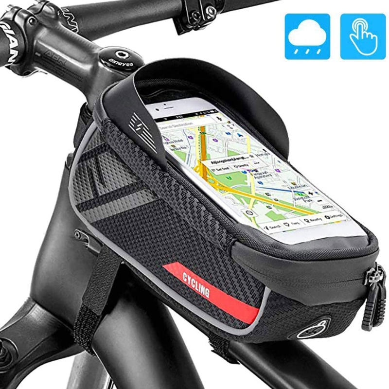 Túi đựng điện thoại chống nước gắn khung trước xe đạp&lt;br&gt;
