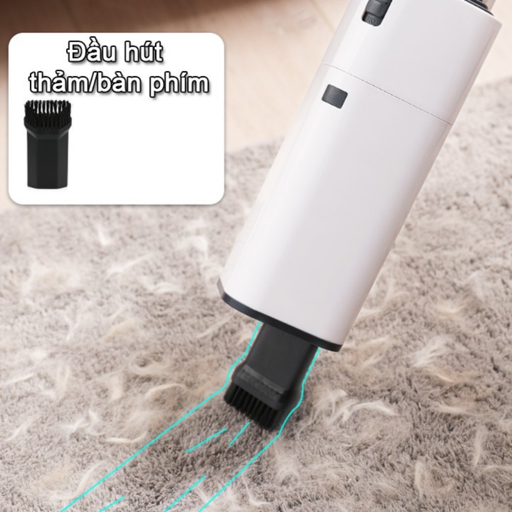 Máy Hút Bụi Cầm Tay Mini AIKESI LB-8001 - Sac Pin Tiện Lợi , Nhiều Chế độ hút khác nhau - Bảo hành 24 Tháng