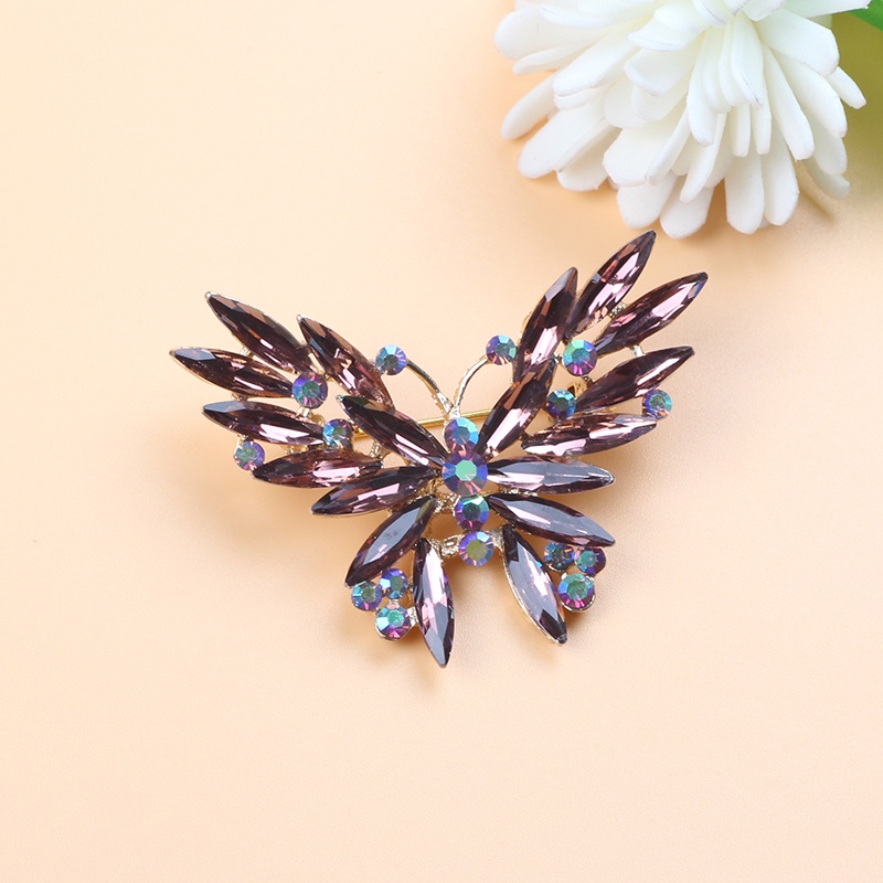 Ghim Cài Áo Hình Bướm Phối Ngọc Trai Nhân Tạo Thời Trang Cho Nữ