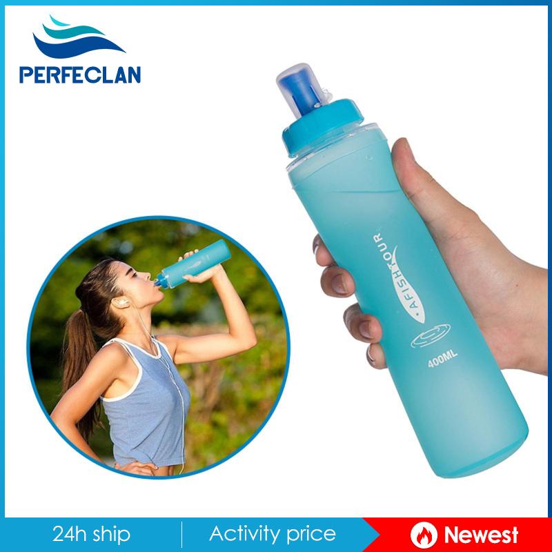 Bình Nước Thể Thao Bằng TPU Mềm Gấp Gọn Tiện Dụng