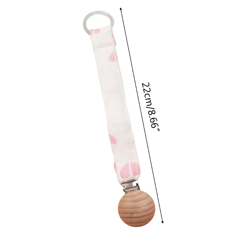 Giá Đỡ Núm Vú Giả Bằng Vải Cotton Mềm Mại In Họa Tiết Phối Dây Xích Kẹp Tiện