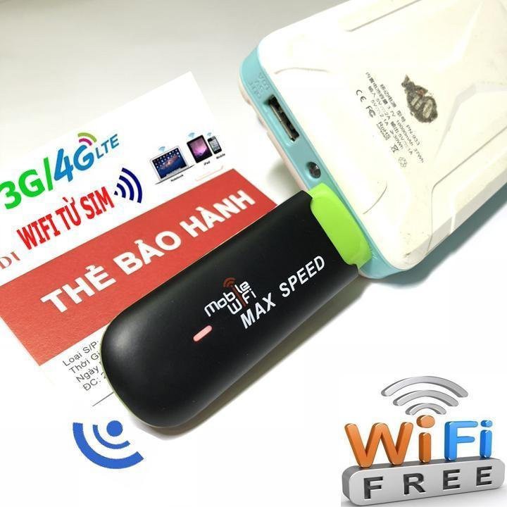 Model phát WIFI di động MAX SPEED, phù hợp với người hay di chuyển, cần sử dụng Wifi mọi lúc mọi nơi, thiết kế nhỏ gọn