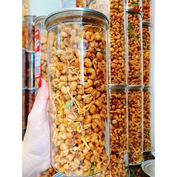 Bắp mắm mix khô gà hủ 400G nắp vặn tiện lợi