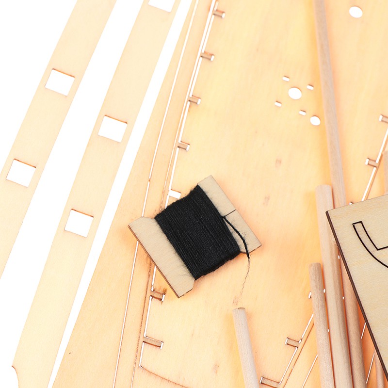 Mô Hình Thuyền Buồm Bằng Gỗ Tỉ Lệ 1: 100 Dùng Trang Trí DIY
