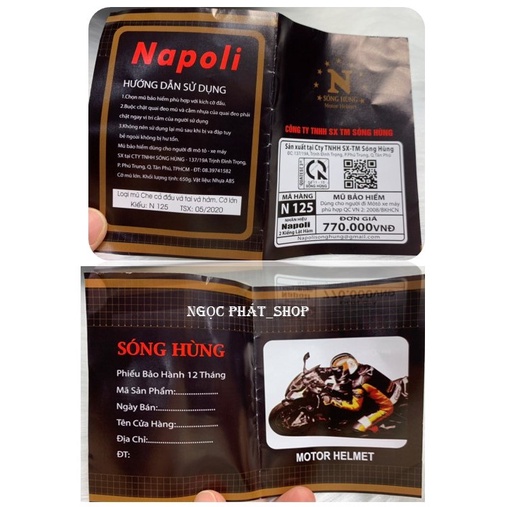 Mũ/nón bảo hiểm fullface NAPOLI LẬT CẰM+ 2 LỚP KÍNH [Hàng chính hãng]_Size XL(58-60cm)