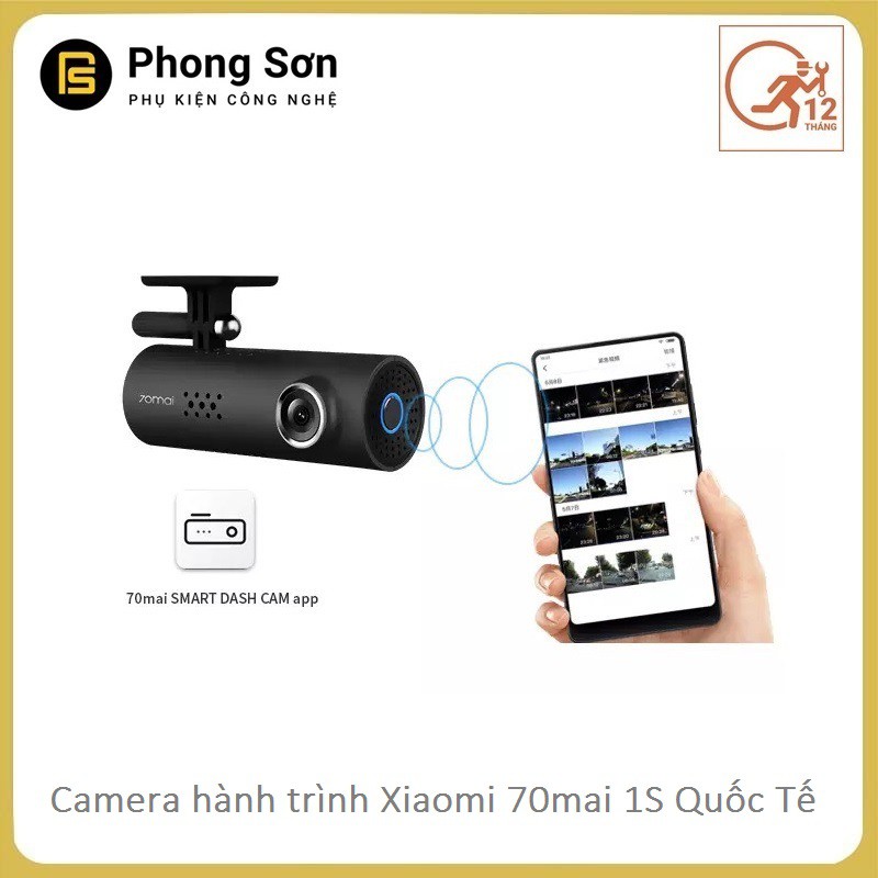 Camera hành trình Xiaomi 70mai Smart Dashcam 1S - Phiên Bản quốc tế ( Bảo Hành 12 Tháng )