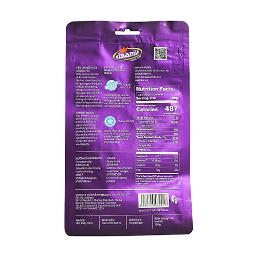 [Mã FMCGM25 - 10% ĐH 150K] Chuối Sấy VINAMIT 100g