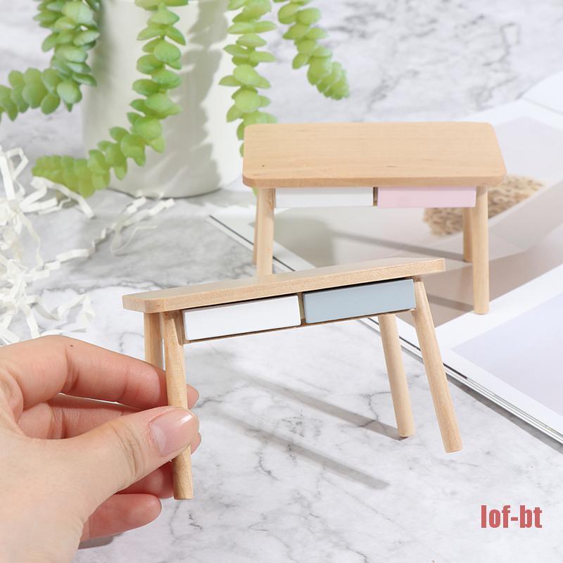 Mô Hình Bàn Máy Tính Mini Tỉ Lệ 1 / 12 Trang Trí Nhà Búp Bê